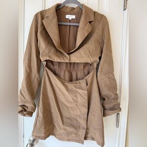 Mable long sleeve blazer style mini dress